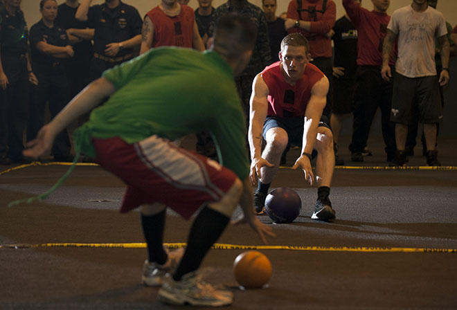 The dodgeball tournament is an annual event hosted by student government.