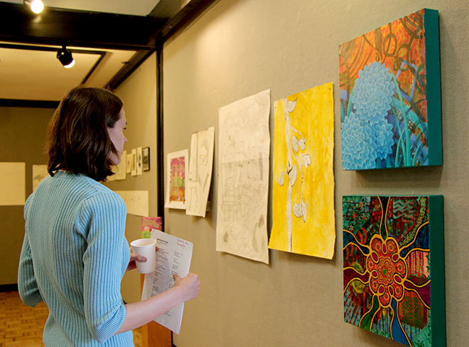Student artwork will be on display in the Whipple Fine Arts Gallery until June 5. The gallery is free for students and community to view. 