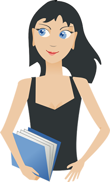 Student Holding Book clipart